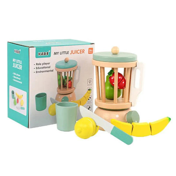 Brinquedo Liquidificador em madeira Montessori- MasterChef Infantil