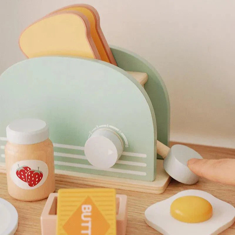 Brinquedo Torradeira em Madeira Montessori- MasterChef Infantil