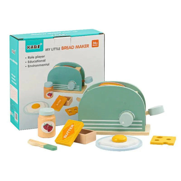 Brinquedo Torradeira em Madeira Montessori- MasterChef Infantil